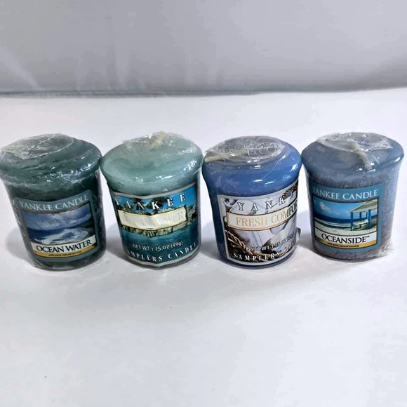 Yankee Candle‎ Samplers Votive Candles - Ocean Water Fresh Composite 4 Pack - Picture 1 of 6